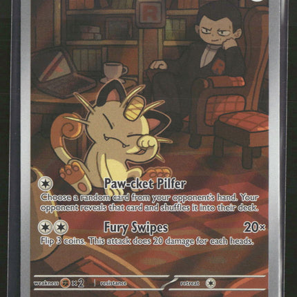 SV10: Destined Rivals Team Rocket's Meowth #203/182