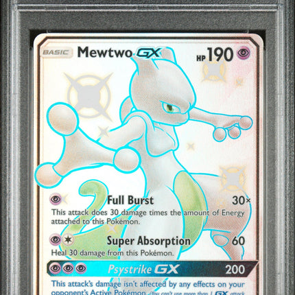 2019 Pokemon Sun & Moon Hidden Fates Hidden Fates Fa/Mewtwo Gx 10 PSA #SV59