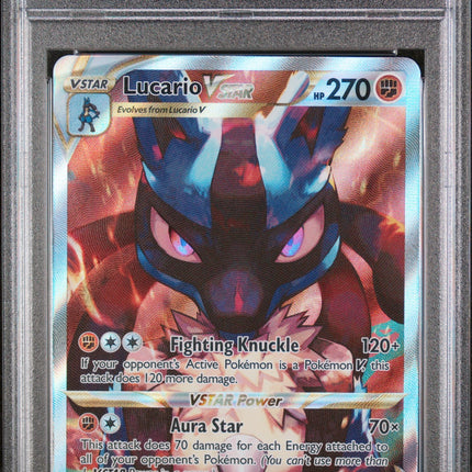 2023 Pokemon Swsh Black Star Promo Crown Zenith Etb Fa/Lucario Vstar 10 PSA #291
