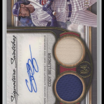 2023 Topps Museum Collection #SWDRA-CBE Autographs Gold Cody Bellinger #/25 Auto