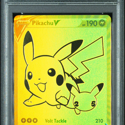 2021 Swsh Black Star Promo Clbrtns.Ultra-Prem.Coll. Fa/Pikachu V 9 PSA #145