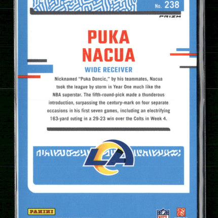 2023 Donruss Optic Blue Hyper Puka Nacua Rookie #238