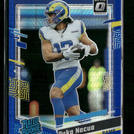 2023 Donruss Optic Blue Hyper Puka Nacua Rookie #238