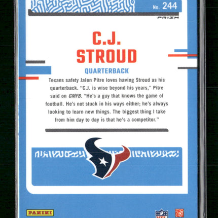 2023 Donruss Optic Blue Hyper C.J. Stroud Rookie #244