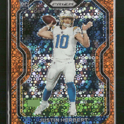 2020 Panini Prizm Prizm Disco Justin Herbert Rookie #325