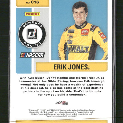 2020 Donruss Contenders Ticket Xplosion Erik Jones #/10 #C16
