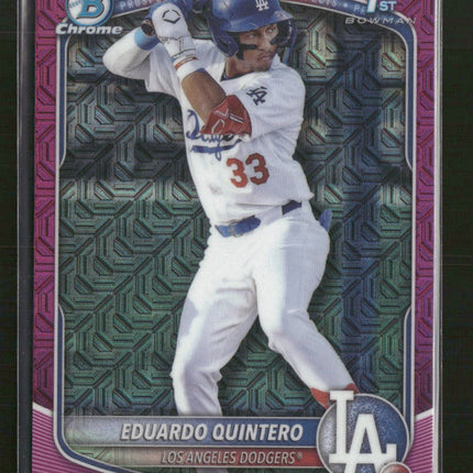2025 BC Prospects Mojo Fuchsia Refractor Eduardo Quintero #/299 #BCP-115