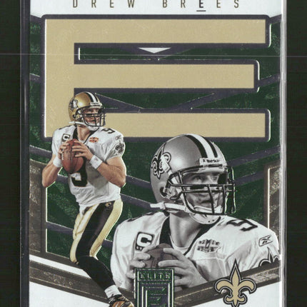 2018 Donruss Elite Spellbound Green Drew Brees #SB-DB3