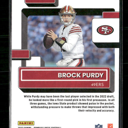 2022 Donruss Optic Brock Purdy Rookie #277
