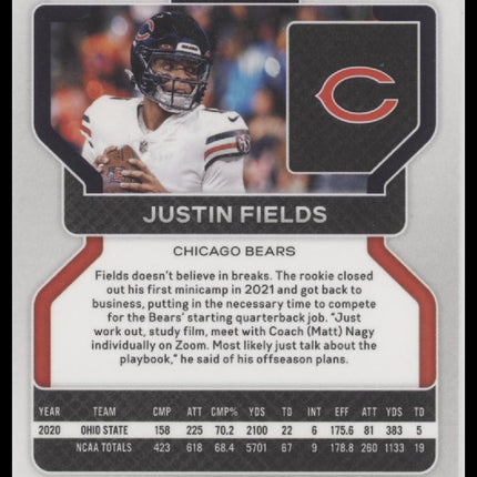 2021 Panini Prizm Green Justin Fields Rookie #334
