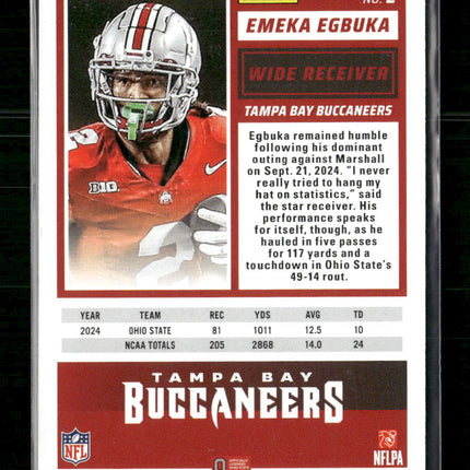 2025 Score Circular Emeka Egbuka Rookie #/299 #2