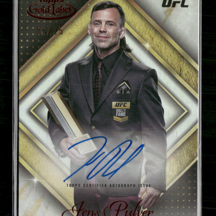 2024 Topps Gold Label UFC Golden Greats Autographs Red Jens Pulver #/25 #GGA-JPU