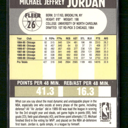 1990-91 Fleer Michael Jordan #26