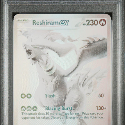 2025 Pokemon Wht En-White Flare Black White Rare Reshiram Ex 9 PSA #173