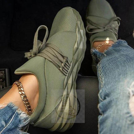 Women’s Laced Summer Sneakers – Lightweight Breathable Casual Shoes