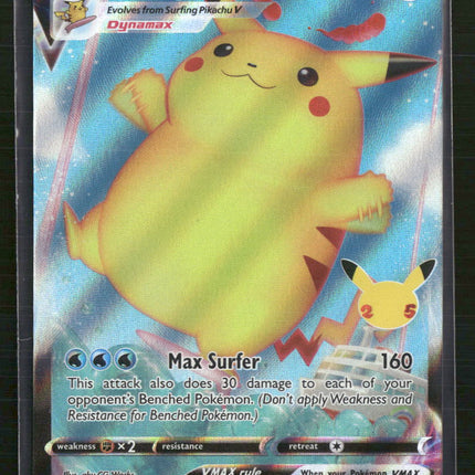 Celebrations Surfing Pikachu VMAX #009/025