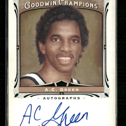 2013 Upper Deck Goodwin Champions Autographs A.C. Green Auto #A-AG