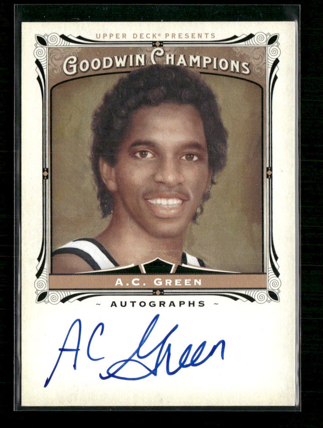 2013 Upper Deck Goodwin Champions Autographs A.C. Green Auto #A-AG