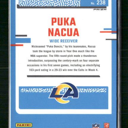 Puka Nacua 2023 #238 Donruss Optic Green Lazer Rookie