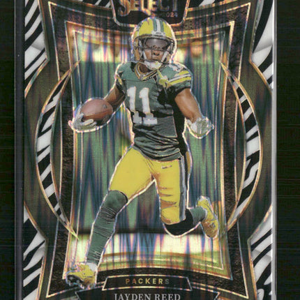 2024 Panini Select Zebra Prizm Jayden Reed #68