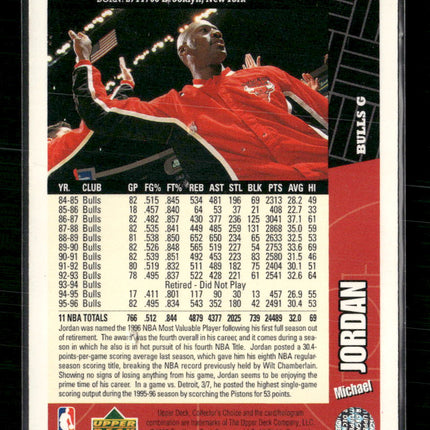 1996-97 Collector's Choice Chicago Bulls Michael Jordan #CH3