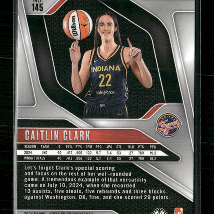 Caitlin Clark Rookie #145 2024 Panini Prizm WNBA