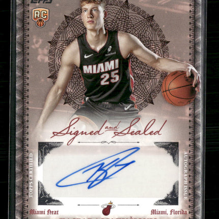 Kasparas Jakučionis 2025-26 #BSI-KJ Topps Signed and Sealed Auto
