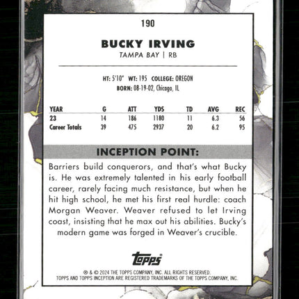 2024 Topps Inception Orange Bucky Irving Rookie #/50 #190