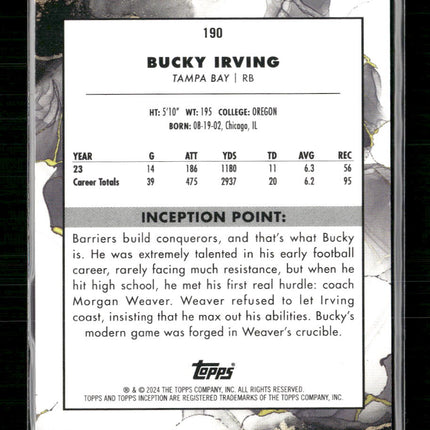 2024 Topps Inception Orange Bucky Irving Rookie #/50 #190