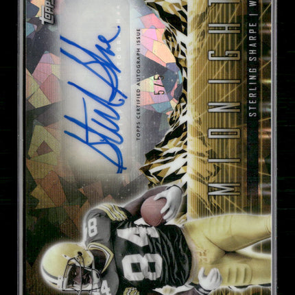 Sterling Sharpe 2024 #HZS-SS Topps Midnight Horizon Signatures Gold #/5