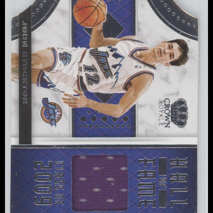John Stockton 2020-21 #HF-JST Panini Crown Royale Hall of Fame Memorabilia
