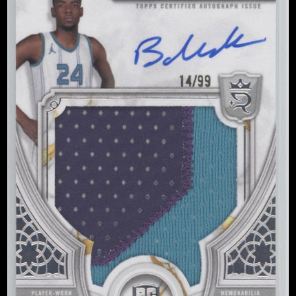 Brandon Miller 2023/24 #104 Topps Royalty Patch & Auto #/99