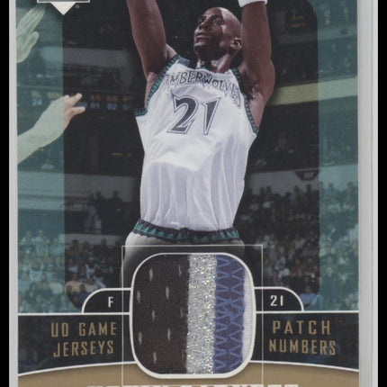 Kevin Garnett 2004-05 #PNU-KG Upper Deck UD Game Jerseys Patch Numbers