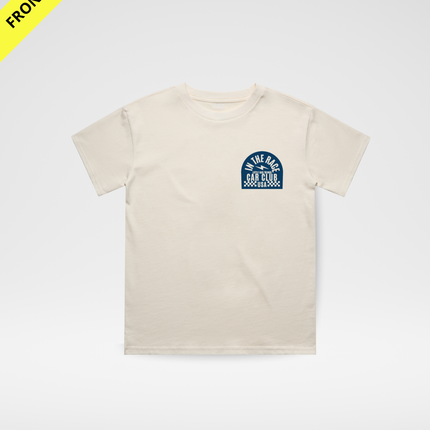 CAR CLUB USA TEE - CREAM (FRONT ONLY)