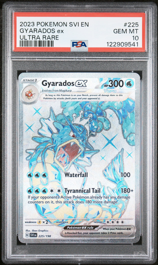 2023 Pokemon Svi En-Scarlet & Violet Ultra Rare Gyarados Ex 10 PSA #225