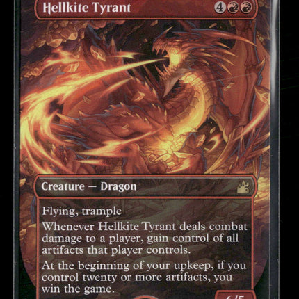 Ravnica Remastered Hellkite Tyrant (Anime Borderless) #428