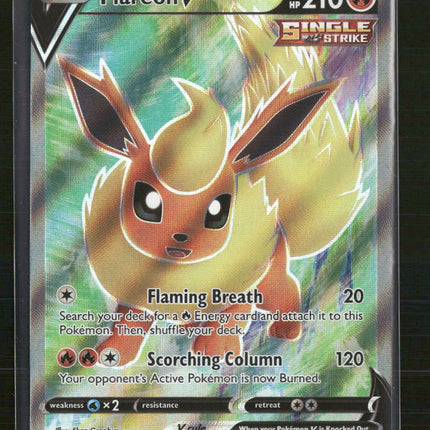 SWSH07: Evolving Skies Flareon V (Full Art) #169/203