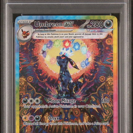 2025 Pokemon Prismatic Evolutions SIR Umbreon Ex 9 PSA #161