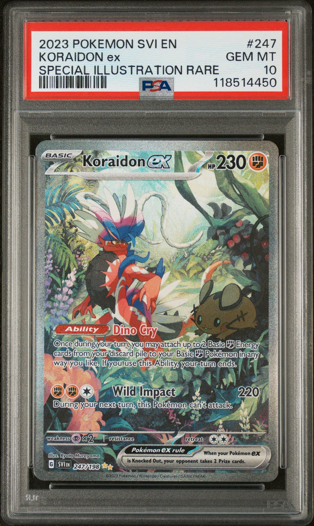 2023 Pokemon Scarlet & Violet SIR Koraidon Ex 10 PSA #247