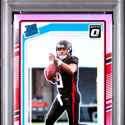 2024 Panini Donruss Optic Preview-Pink Michael Penix Jr. 9 PSA #308
