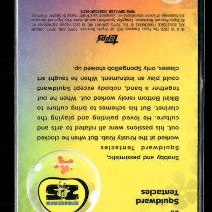 2025 Topps Chrome SpongeBob SquarePants Blue Squidward Tentacles 94/150 #23