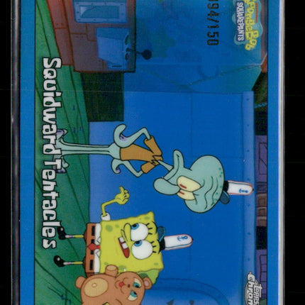 2025 Topps Chrome SpongeBob SquarePants Blue Squidward Tentacles 94/150 #23