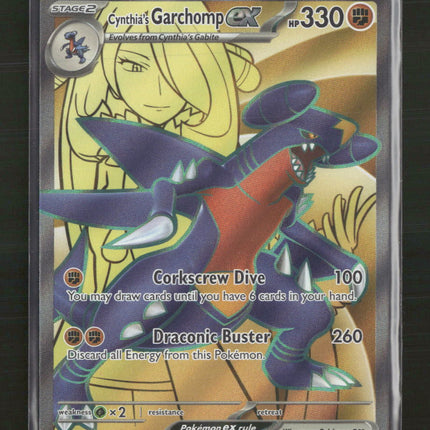 SV10: Destined Rivals Cynthia's Garchomp ex #215/182