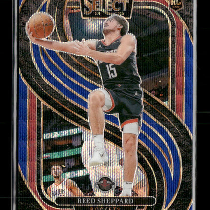 Reed Sheppard 2024-25 Panini Select Blue Wave /#75 Rookie #181