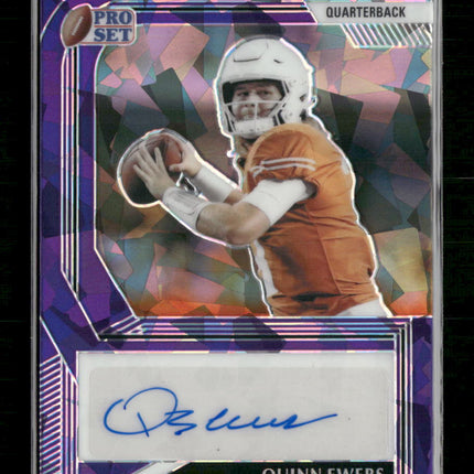 Quinn Ewers 2022 Leaf Pro Set Metal Purple Crystl Auto #/20 #PA-QE1