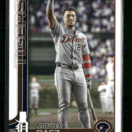 Javier Baez 2025 Topps Gold Mirror Image Variation #545