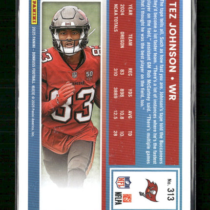 Tez Johnson 2025 Donruss Rated Rookie  Purple #/83 #313