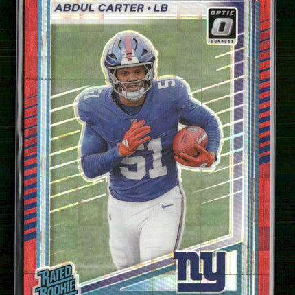 Abdul Carter 2025 Donruss Optic Rated Rookies Red #315