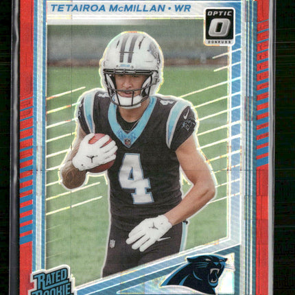 Tetairoa McMillan 2025 Donruss Optic Rated Rookies Red Pandora #314