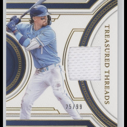 Bobby Witt Jr. 2024 Panini National Treasures Threads Patch #/99 #TT-BWJ